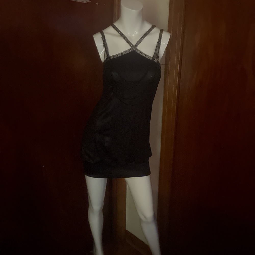 Salvage Brown Chain Necklace Tunic Top / Dress